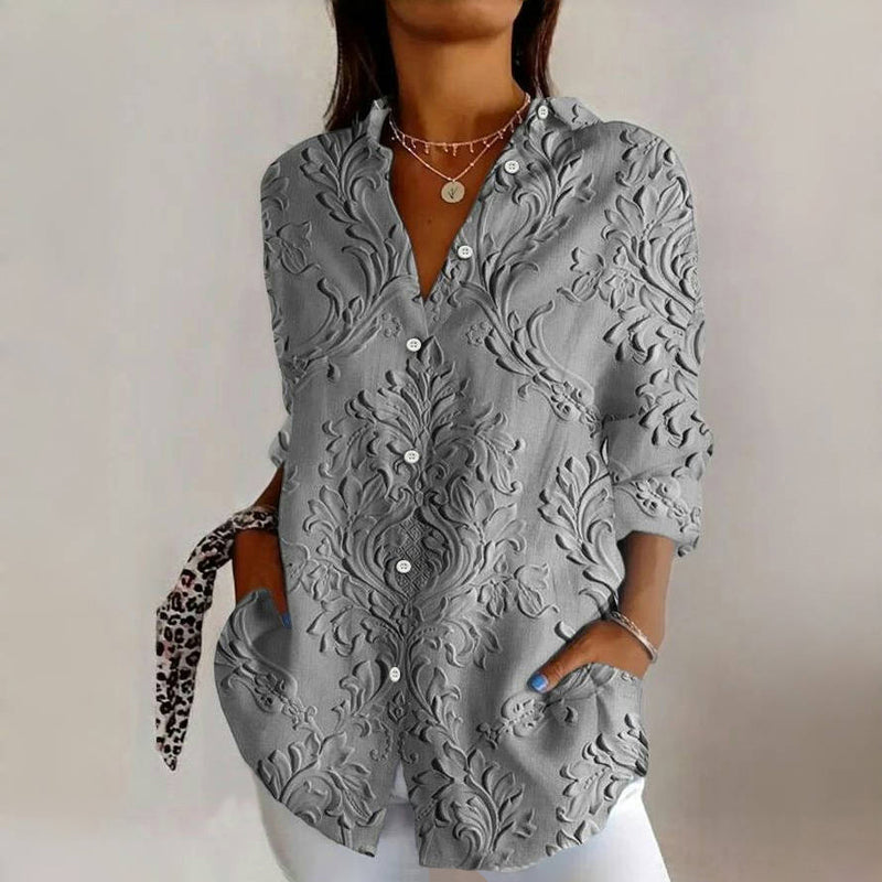 WILLOW™ - CASUAL VINTAGE BLOUSE MET LANGE MOUWEN