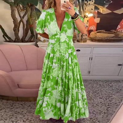 CORALLA™ - KORTE MOUW MAXI-JURK