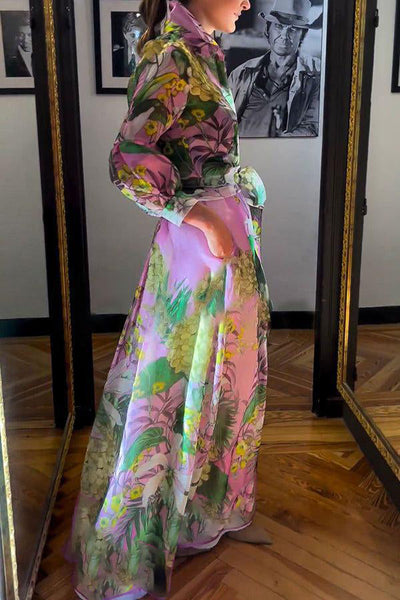 VITTORIA™ - ELEGANTE MAXI-JURK MET LANGE MOUWEN